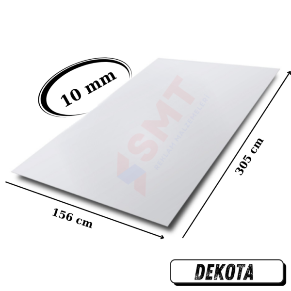 10 mm dekota foreks levha 156x305