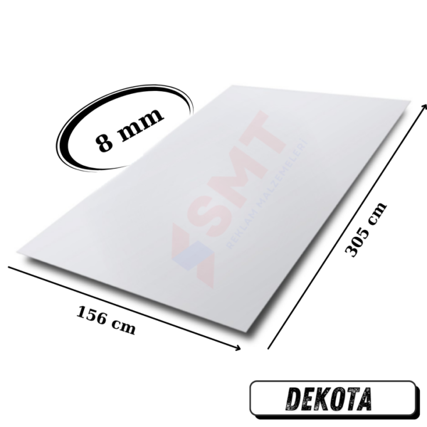 8 mm dekota foreks levha 156x305