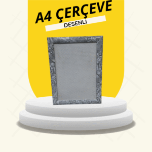 Açılır Kapanır A4 Gönye Köşe Desenli Çerçeve